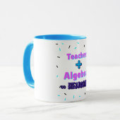 Lehrer + Algebra ∞ Lehrer Mathematiker Algebra Leh Tasse (Vorderseite Links)