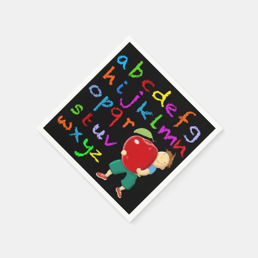Lehrer Alphabet Serviette (Ecke)