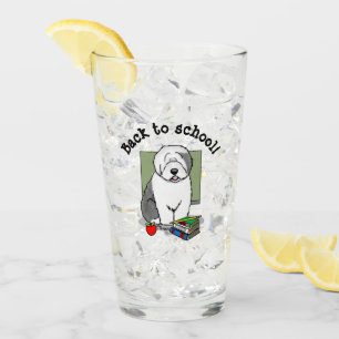 Lehrer Alte Englische Schafhunde (Grau 1) Niedlich Glas