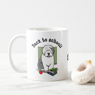 Lehrer Alte Englische Schafhunde (Grau 1) Niedlich Kaffeetasse