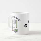 Lehrer Alte Englische Schafhunde (Grau 1) Niedlich Kaffeetasse (Vorderseite Links)