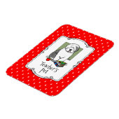 Lehrer Alte Englische Schafhunde (Grau 1) Niedlich Magnet (Linke Seite)