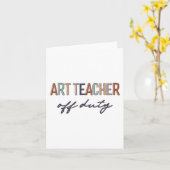 Lehrer am letzten Schultag Karte (Gelbe Blume)