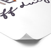 Lehrer am letzten Schultag Poster (Ecke)