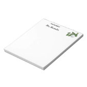 Lehrer am Schreibtisch für Niedliche botanische Wa Notizblock (Rotiert)