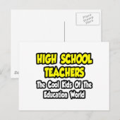 Lehrer an der High School.. Coole Kinder der Bildu Postkarte (Vorne/Hinten)