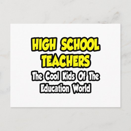 Lehrer an der High School.. Coole Kinder der Bildu Postkarte (Vorderseite)