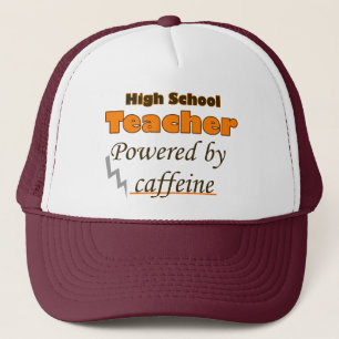 Lehrer an der High School mit Coffein Truckerkappe