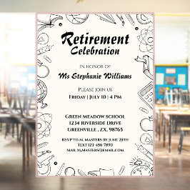 Lehrer an der Rentenschule - Party Einladung