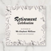 Lehrer an der Rentenschule - Party Geschenkanhänger (Rückseite)