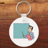 Lehrer an der Tafel Schlüsselanhänger (Vorderseite)