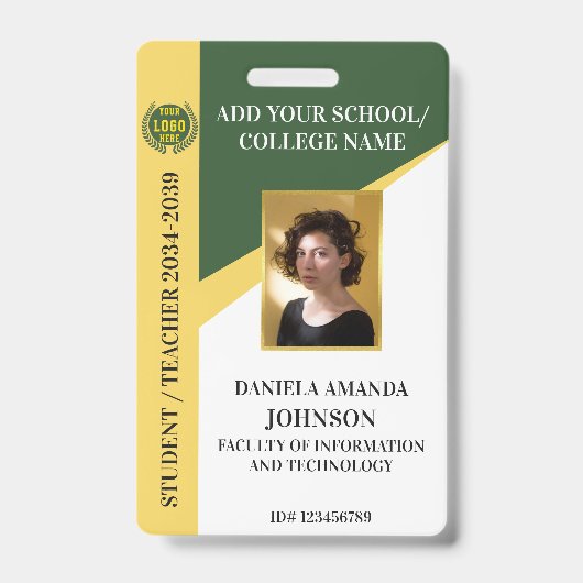 Lehrer an der Universität für grüne Uni Ausweis (Front)