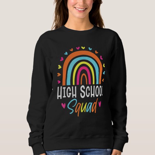 Lehrer an einer höheren Schule Boho-Regenbogen-Tea Sweatshirt (Vorderseite)