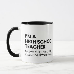 Lehrer an einer höheren Schule Lustiger Professor Tasse