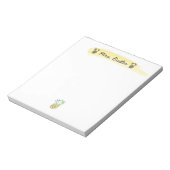 Lehrer Ananas Personalisiert Note Pad Notizblock (Rotiert)