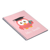 Lehrer-Anerkennung, danke Eule Notizblock (Rechte Seite)