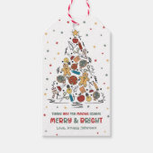 Lehrer Anerkennung frohe und helle Weihnachten Geschenkanhänger (Vorderseite)