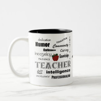 Lehrer-Anerkennung+Rotes Apple Zweifarbige Tasse