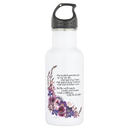 Lehrer-Anerkennung Trinkflasche (Vorderseite)