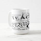 Lehrer-Anerkennung zitiert Kaffee-Tassen Kaffeetasse (Vorderseite Links)