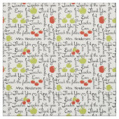 Lehrer-Anerkennungs-Äpfel Stoff (Muster)