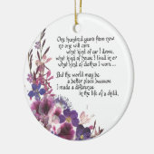 Lehrer-Anerkennungs-Geschenk Keramikornament (Links)