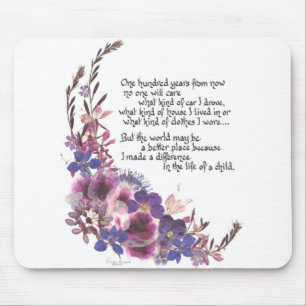 Lehrer-Anerkennungs-Geschenk Mousepad