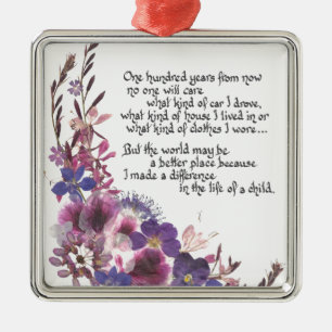 Lehrer-Anerkennungs-Geschenk Ornament Aus Metall