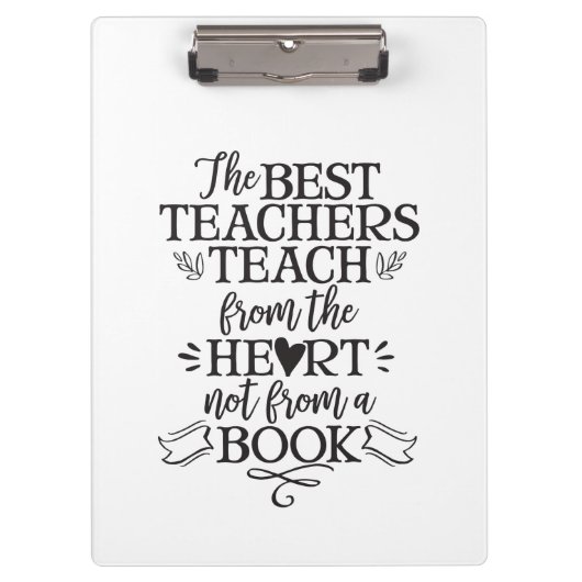 Lehrer-Anerkennungs-Klassen-Geschenk-Idee danken Klemmbrett (Vorderseite)