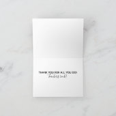 Lehrer-Anerkennungs-Wochen-Karten Karte (Innenseite)