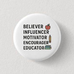 LEHRER Anhänger Influencer Motivator Ermutiger Button