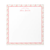 Lehrer | Anmerkung aus Notizblock (Vorderseite)