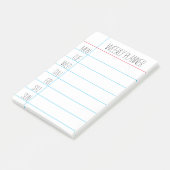 Lehrer - Anmerkungen 4" x 6" Post-it Klebezettel (angewinkelt)