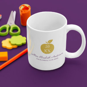 Lehrer-Apfel-Abschluss Kaffeetasse