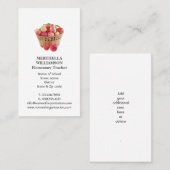 LEHRER | Äpfel | Foto Business Card Visitenkarte (Vorne/Hinten)