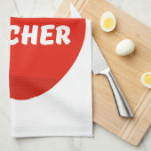 Lehrer Apfel Geschirrtuch (Viertel Falte)