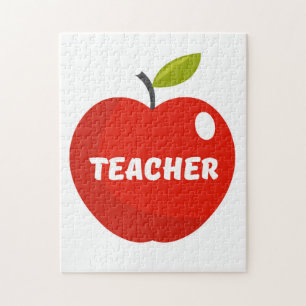 Lehrer Apfel Puzzle