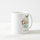 Lehrer-Apfel-Tasse – Klassischer roter Apfel Kaffeetasse (VorderseiteRechts)