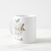 Lehrer-Apfel-Tasse – Klassischer roter Apfel Kaffeetasse (Vorderseite Links)