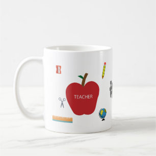 Lehrer Apfelführer Kaffeemaschine Tasse