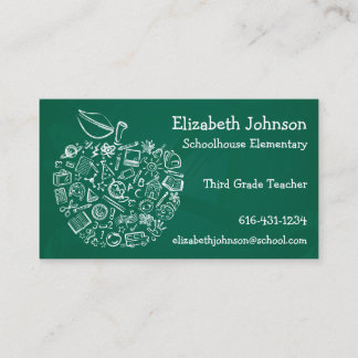 Lehrer Apple Business Card Visitenkarte