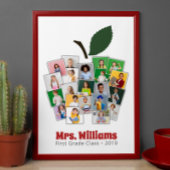 Lehrer Apple Collage Lehrer's Geschenk 21 Fotos Poster