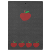 Lehrer-Apple-Klemmbrett Klemmbrett (Rückseite)