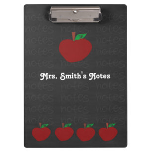 Lehrer-Apple-Klemmbrett Klemmbrett
