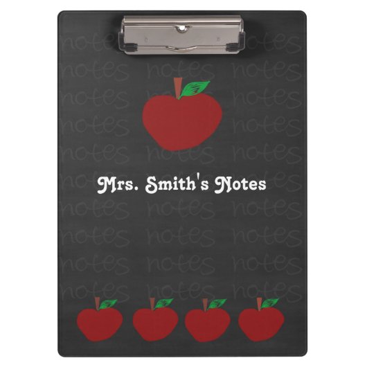 Lehrer-Apple-Klemmbrett Klemmbrett (Vorderseite)