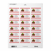 Lehrer Apple on Books Info Labels Adressaufkleber (Vorne)