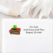 Lehrer Apple on Books Labels (Insitu)