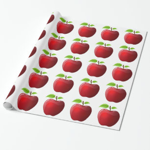 Lehrer-Apple-Packpapier-Geschenk-Verpackung Geschenkpapier