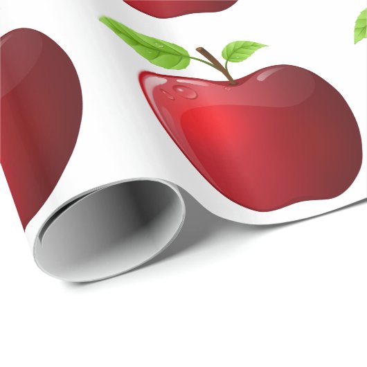 Lehrer-Apple-Packpapier-Geschenk-Verpackung Geschenkpapier (Rolleneckpunkt)