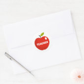 Lehrer Apple Runder Aufkleber (Umschlag)